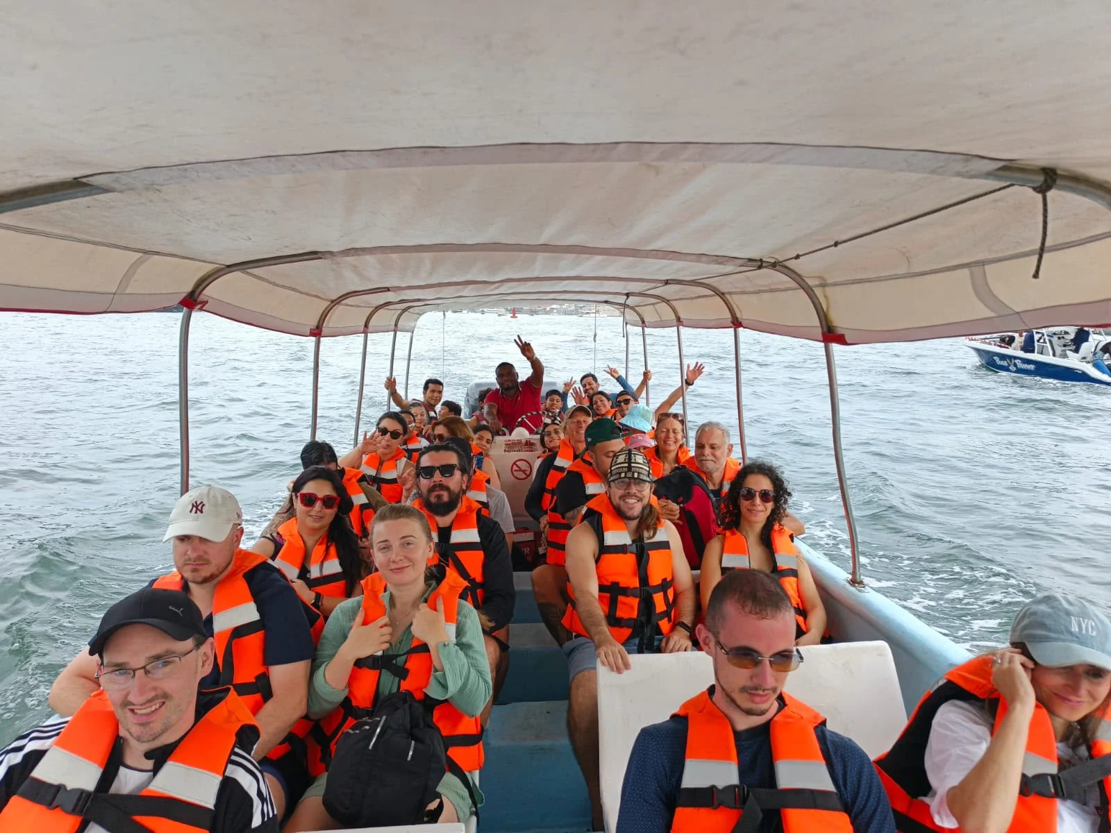 The boat transfer to Playa Tranquila